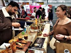 Bottled curry sauce creators spice up the displays at culinary event